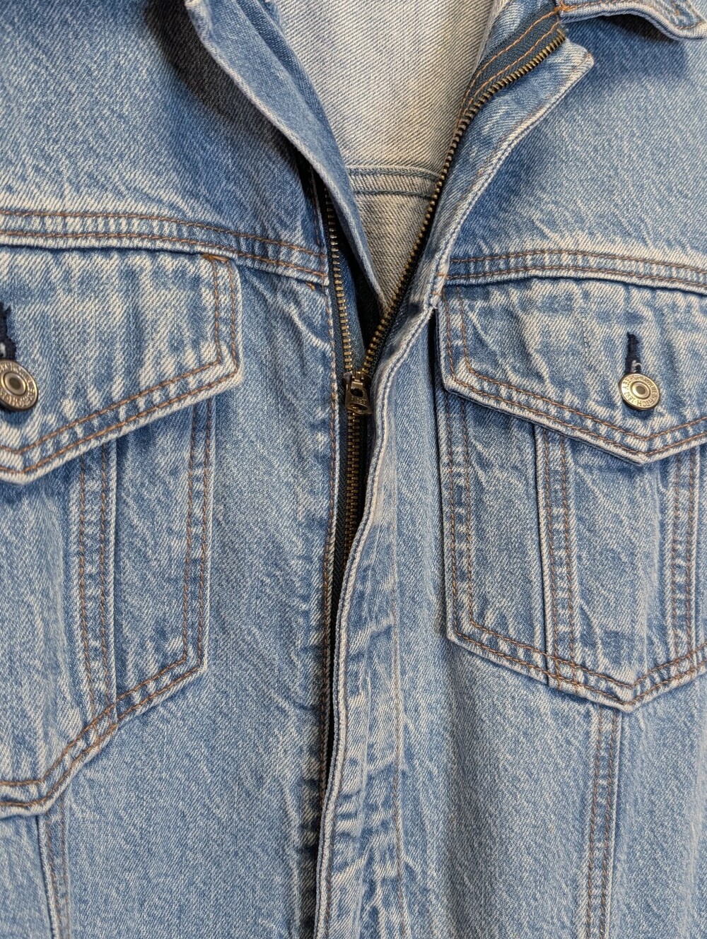 Abercrombie & Fitch '90S Relaxed Denim Utility Jumpsuit Belted Wide Leg L - Picture 8 of 16